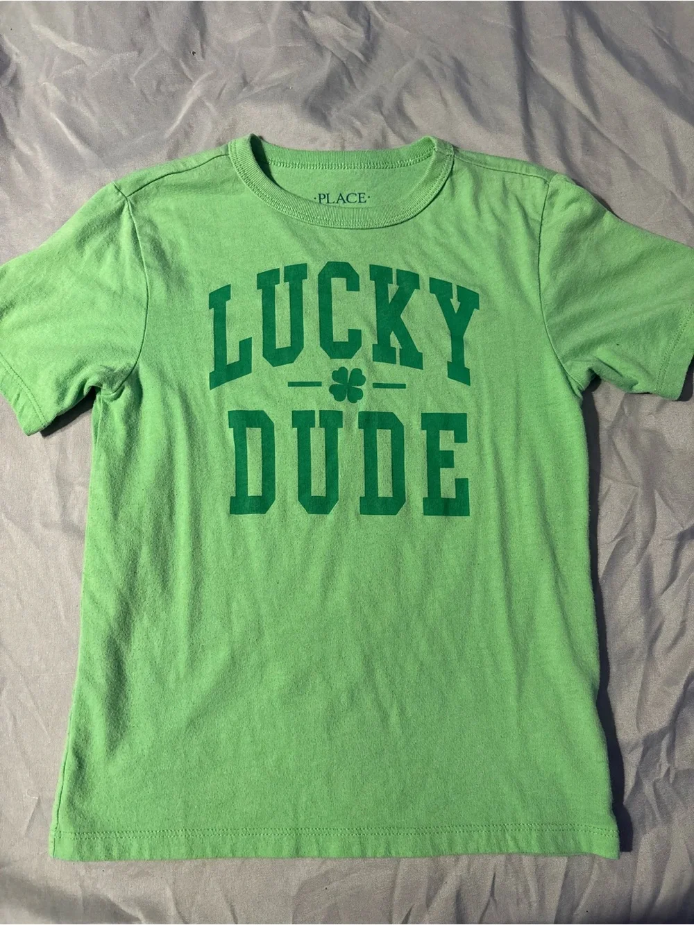 The Children's Place Green 'Lucky Dude' Graphic Tee